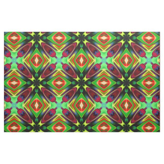 Gewebe mit Kaleidoskop-Design in mehrfarbigen Farb Stoff (Yard (91,4 cm))