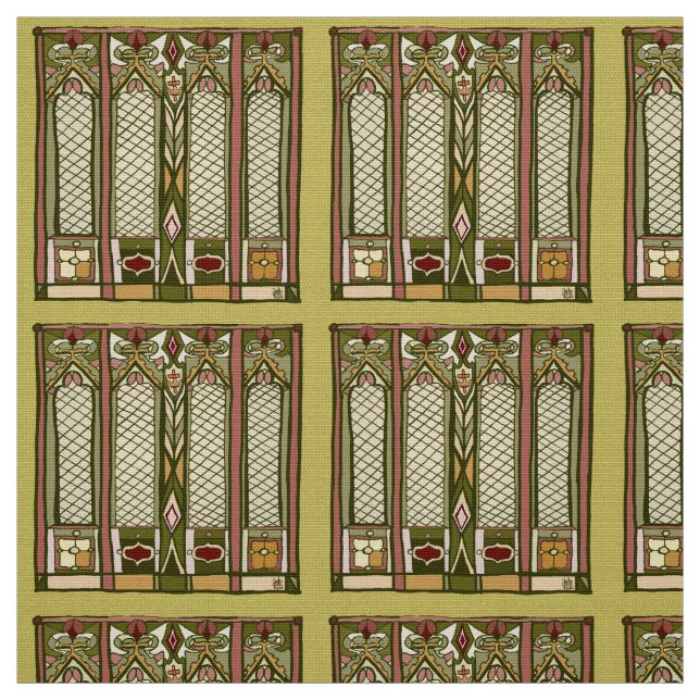 Gewebe mit "Kunst-und Handwerks-" stilisiertem Stoff (Muster)