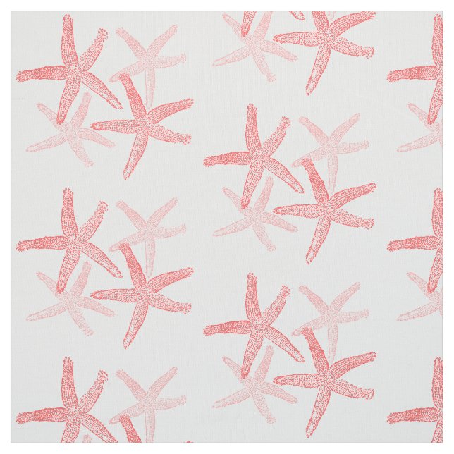 Gewebe Nautischer Stachelstrandstrand Rosa Stoff (Muster)