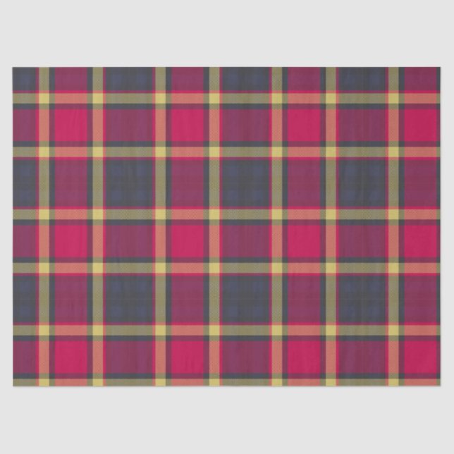 Gewebe oder Decoupage Paper - Schottischer Tartan Seidenpapier (Vorderseite)