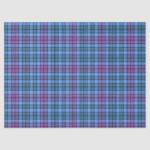 Gewebe oder Decoupage Paper Tartan Pink Lila Blue