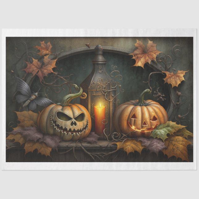 Gewebe-Papier - Fall und Halloween Seidenpapier (Vorderseite)