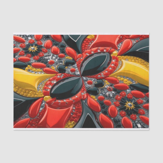 Gewebe-Papier mit deutscher Farbgestaltung Seidenpapier (Vorderseite)