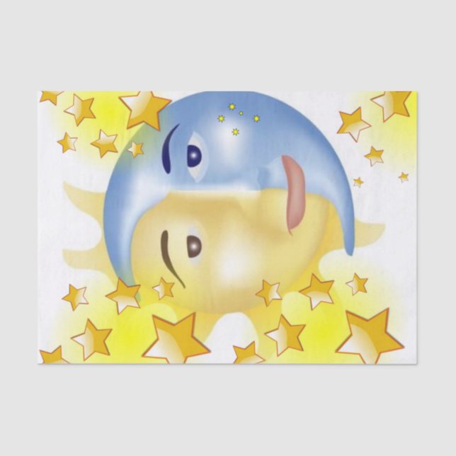 Gewebe Papier Sun Moon Stars (Vorderseite)