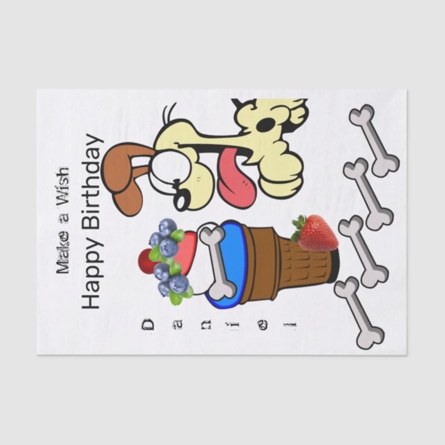 Gewebe Papierknochen Eiscreme Seidenpapier (Vorderseite)