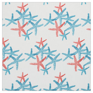 Gewebe Seestarfish-Schneeflocke Weihnachten Stoff
