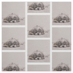 Gewebe Shih Tzu für Hundeliebhaber Stoff