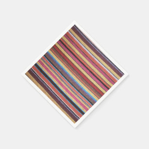 Gewebe Stripes Muster färbte I + Ihre Ideen Serviette