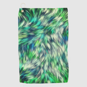 Gewebe Textur Grüne Pelze Design-68745 Golfhandtuch