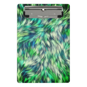 Gewebe Textur Grüne Pelze Design-68745 Mini Klemmbrett