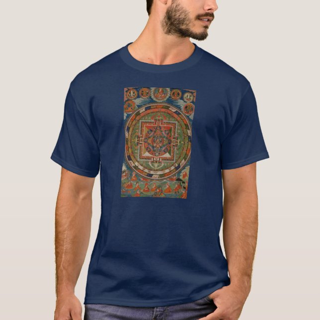 Gewebe-Tibetaner Bardo Thangka Philip Jacobs T-Shirt (Vorderseite)