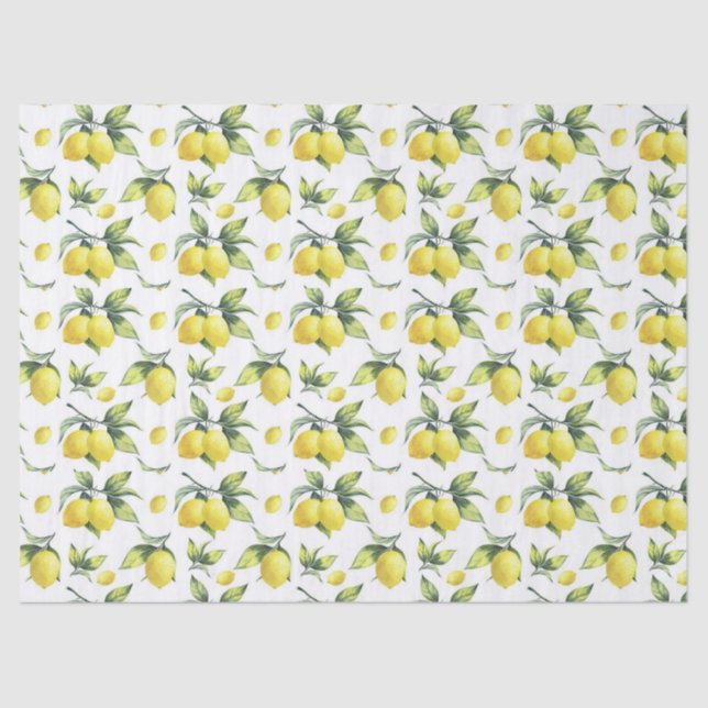 Gewebe und Dekopapier - Zitronenpapier Seidenpapier (Vorderseite)