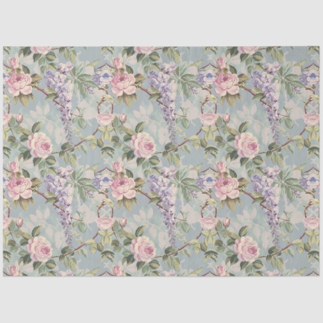 Gewebe und Rose Seidenpapier (Vorderseite)