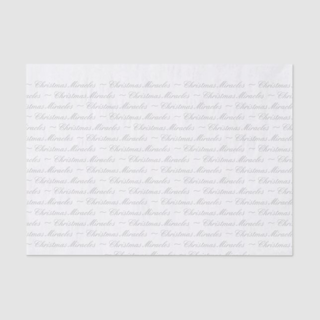 Gewebe, Weihnachtswunder, Silber Seidenpapier (Vorderseite)