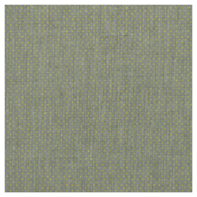 Gewebe: Weises Grün-u. Gelb-Tupfen Stoff (Muster)