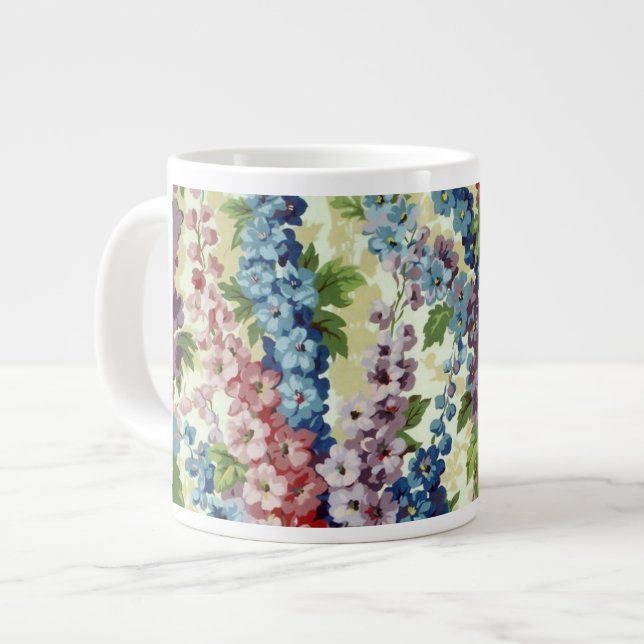Gewebedelphinium-Tasse Philip Jacobs Jumbo-Tasse (Vorderseite Links)
