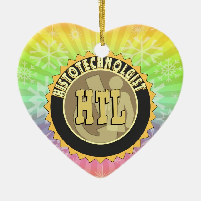 GEWEBELEHRE TECH HTL ABZEICHEN-HISTOTECHNOLOGIST KERAMIKORNAMENT (Vorne)