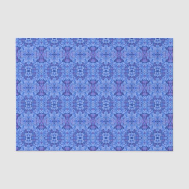 Gewebepapier - Blaue Hydrangeas Seidenpapier (Vorderseite)
