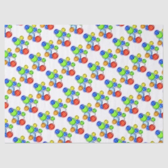 Gewebepapier - Farbblasen Seidenpapier (Vorderseite)