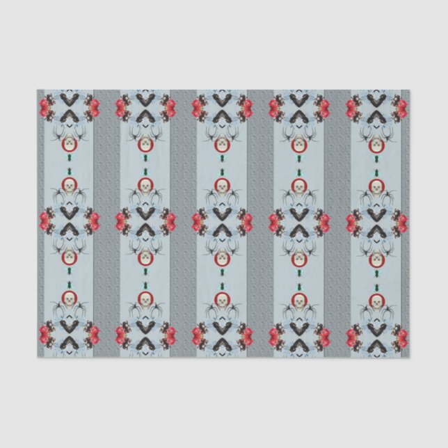 Gewebepapier für Schädel und Spinnen Seidenpapier (Vorderseite)