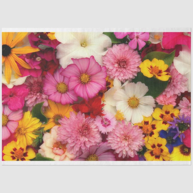 Gewebepapier - Gemischte Blume - HAMbyWG Seidenpapier (Vorderseite)