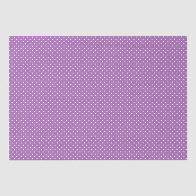 Gewebepapier/Lila Polka-Punkte Seidenpapier (Vorderseite)