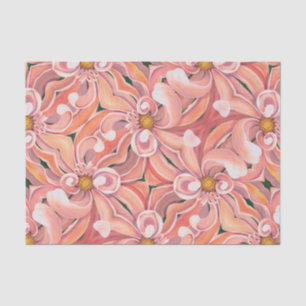 Gewebepapier - Peach Dahlia Seidenpapier