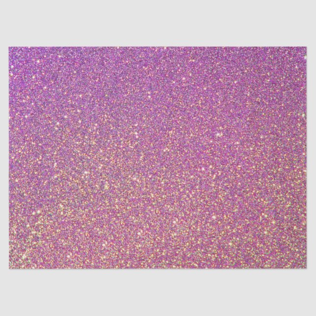 Gewebepapier/rosa Glitzer Seidenpapier (Vorderseite)