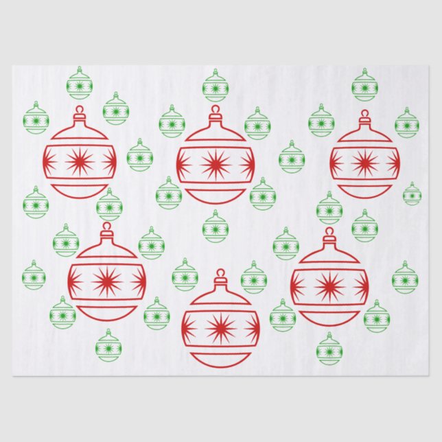 Gewebepapier - Rundbaumschmuck Seidenpapier (Vorderseite)