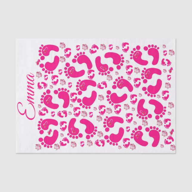 Gewebepapier Streifen Babyfütterung Mädchen Elefan Seidenpapier