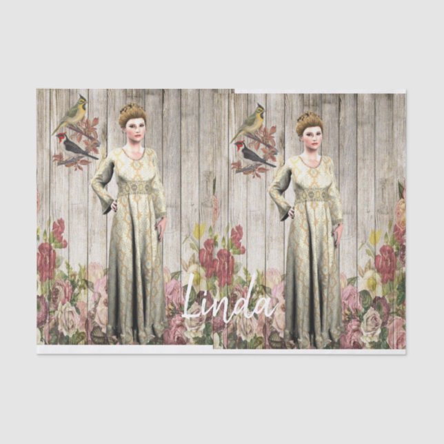 Gewebepapier Viktorianisch Seidenpapier (Vorderseite)