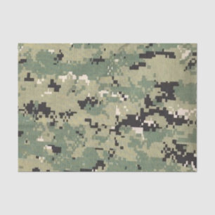 Gewebepapier Wrapper Navy Typ III Drei digitale Seidenpapier