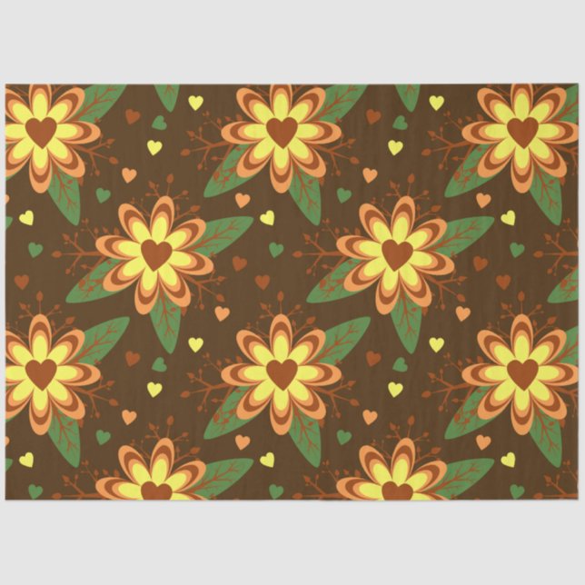 Gewebpapier der Blume Seidenpapier (Vorderseite)