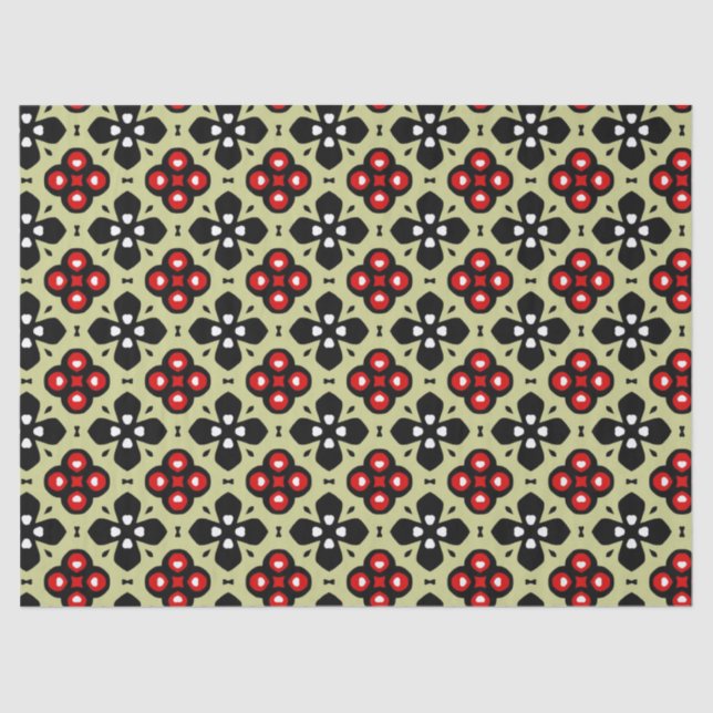 Gewebpapier für geometrische Blume Seidenpapier (Vorderseite)