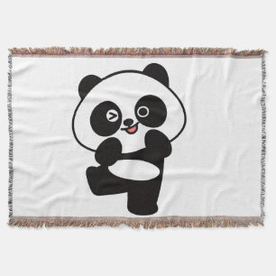Gewebte Decke Kleiner Kawaii Panda