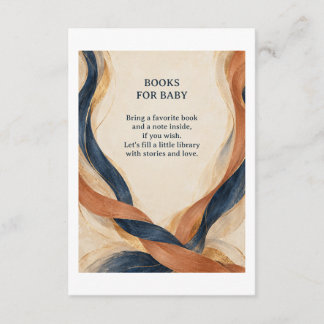 Gewebte Geschichten Baby Shower Bring a Book Einla Einladung