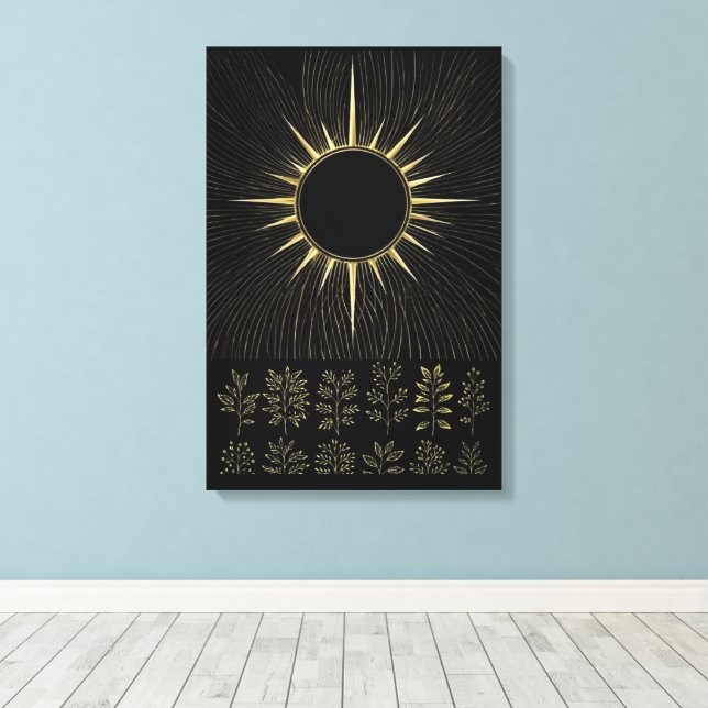 Gewebte Solare Essenz Fine Art Leinwand (Insitu (Holzboden))