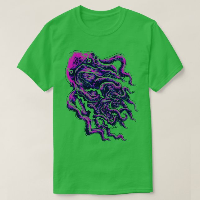 Gewebter Oktopus T-Shirt (Design vorne)
