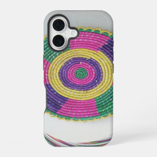 Gewebter Wirbel-Kunstprint iPhone 16 Hülle