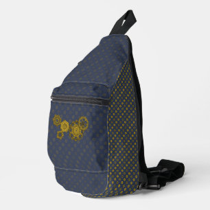 Gewebtes Uhrwerk Crossbody Bag