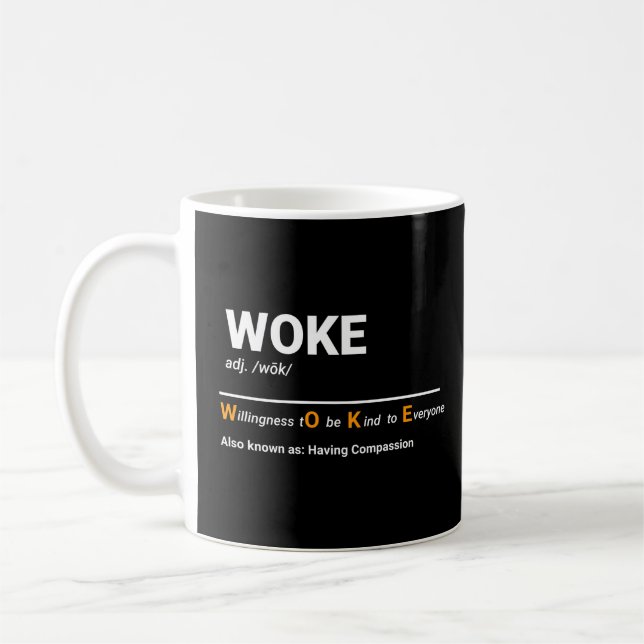 Geweckt - Bereitschaft, gütig zu sein Kaffeetasse (Links)