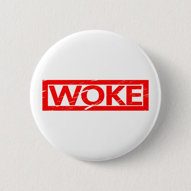 Geweckt Briefmarke Button (Vorderseite)