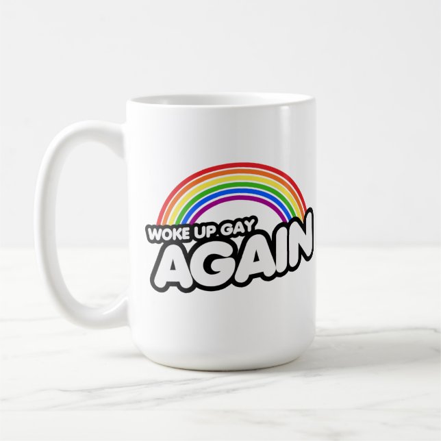 Geweckt Gay wieder Kaffeetasse (Links)