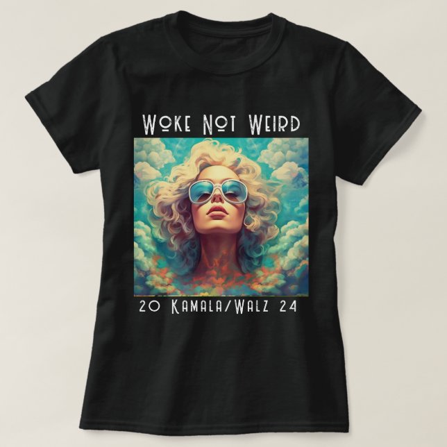 Geweckt nicht komischer Kamala-T - Shirt (Design vorne)