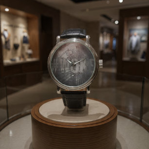 #GEWECKT (rot, schwarz, grau) Armbanduhr