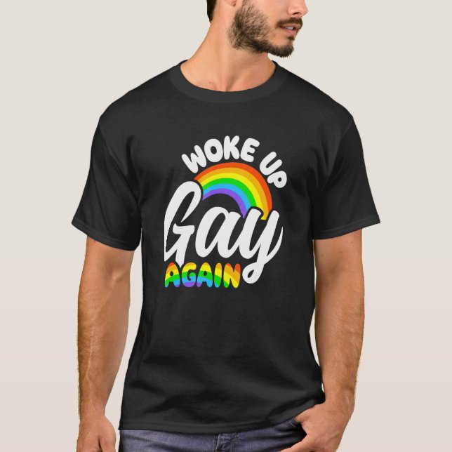 Geweckt schwul wieder Transgender Bisexuelle Trans T-Shirt (Vorderseite)