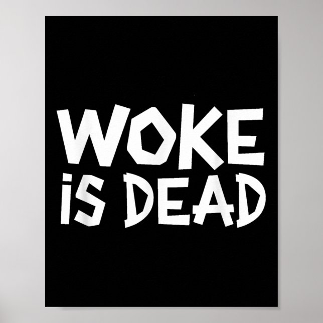 Geweckt Slogan Funny Funny Meme Zitat für Sar Poster (Vorne)