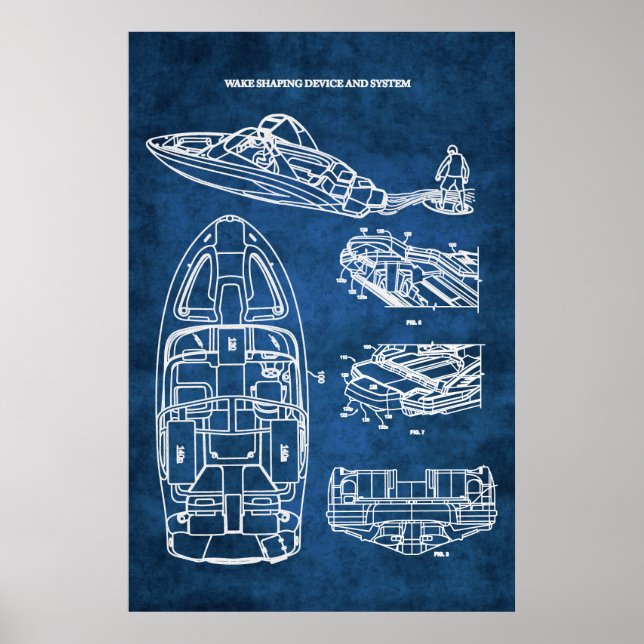 Geweckt Surfen Patent Art Printing Nr. 2 Poster (Vorne)