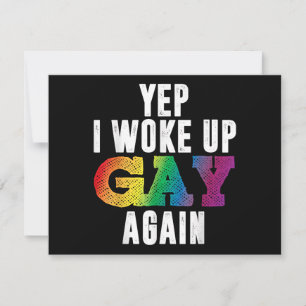 Geweckt Up Gay - Pride Rainbow Que Gay CSD Party L Einladung
