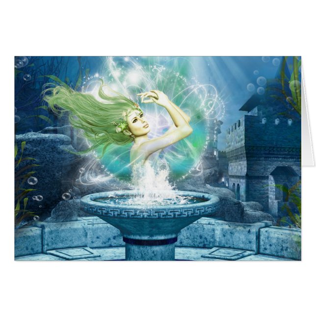 Geweckte Stadt-Karte (Vorderseite (Horizontal))